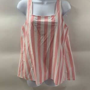 NWT LOFT Pink and White Striped Women's Top size S